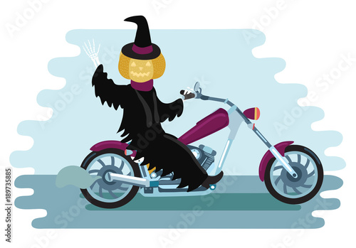 Halloween Pumpkin man vector