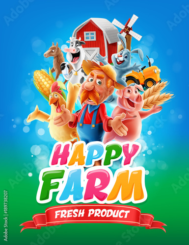 farm fresh product illustration