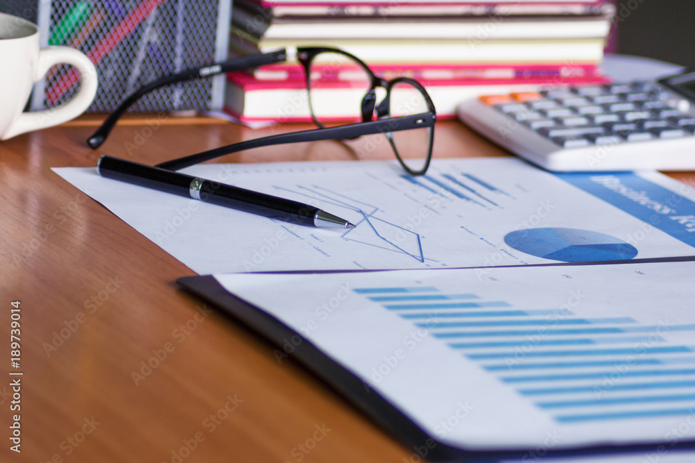 Fototapeta premium For business on office table.