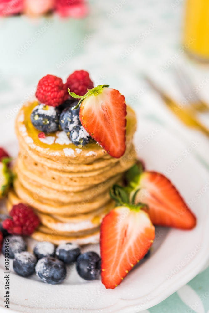 Pancakes with berries Pancakes with berries