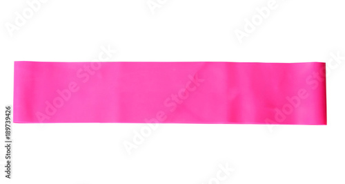 Obraz na płótnie Close-up isolated pink sport strap for stretching w salonie