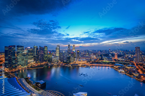 Fototapeta Naklejka Na Ścianę i Meble -  Singapore skyline
