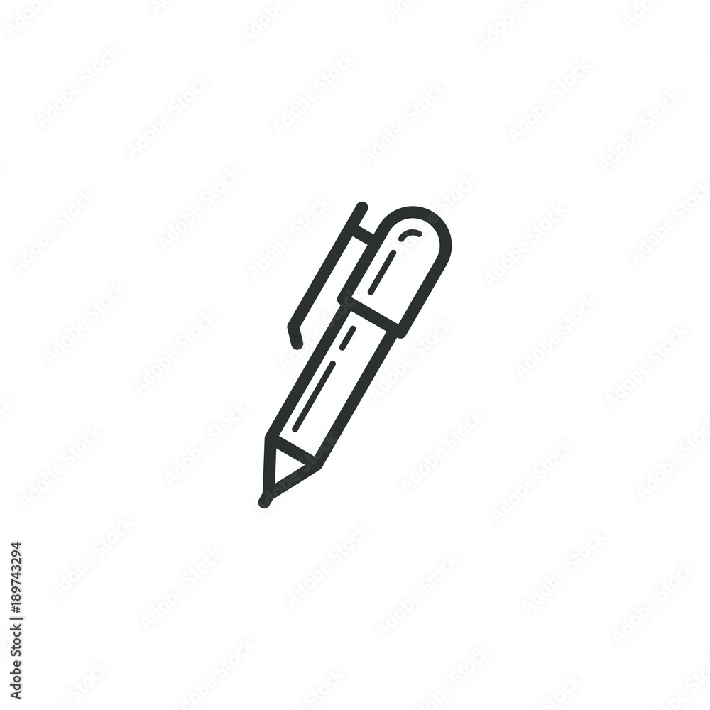 black and white frameless ballpoint pen icon black and white frameless ballpoint pen icon