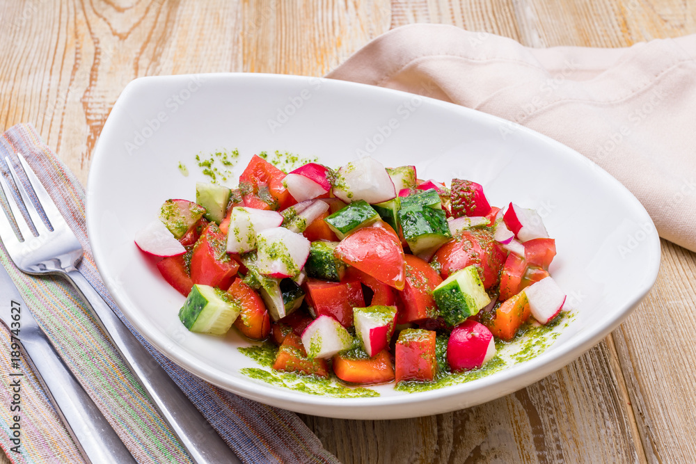 Salad with vegetables Salad with vegetables