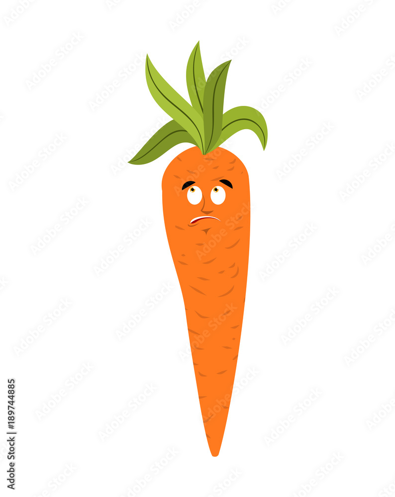 Carrot confused emoji oops. Vegetable perplexed emotions Carrot confused emoji oops. Vegetable perplexed emotions