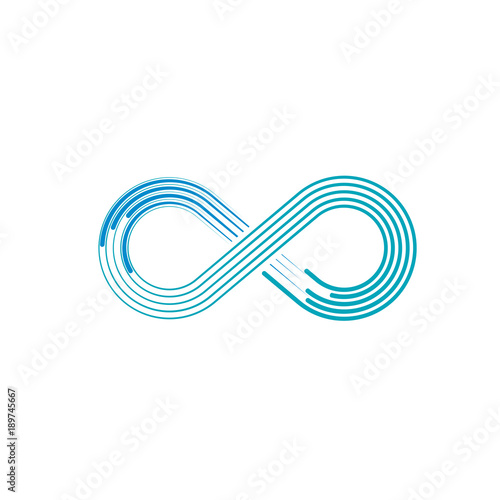 Infinity Symbol icon, flat, symbolic racing track photo