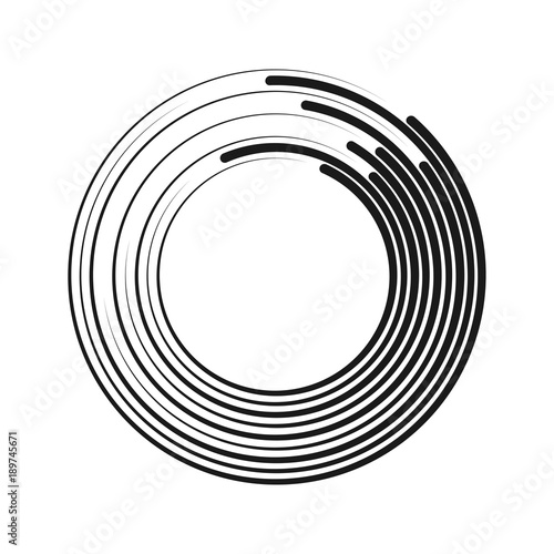 Abstract Radar symbol, endles circle