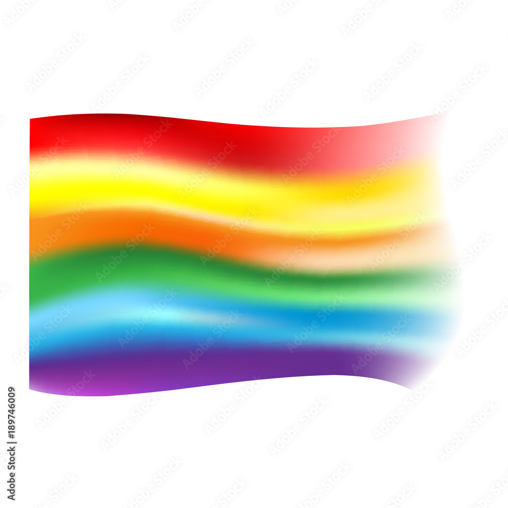 Rainbow Flag LGBT symbol Stock Vector | Adobe Stock
