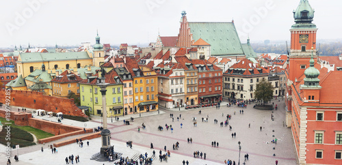Tableau sur toile Warsaw old town