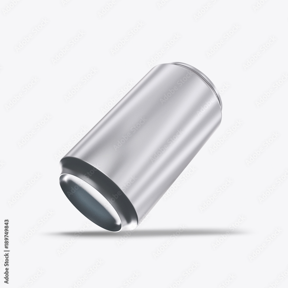 3D render metal cans on a white background 3D render metal cans on a white background