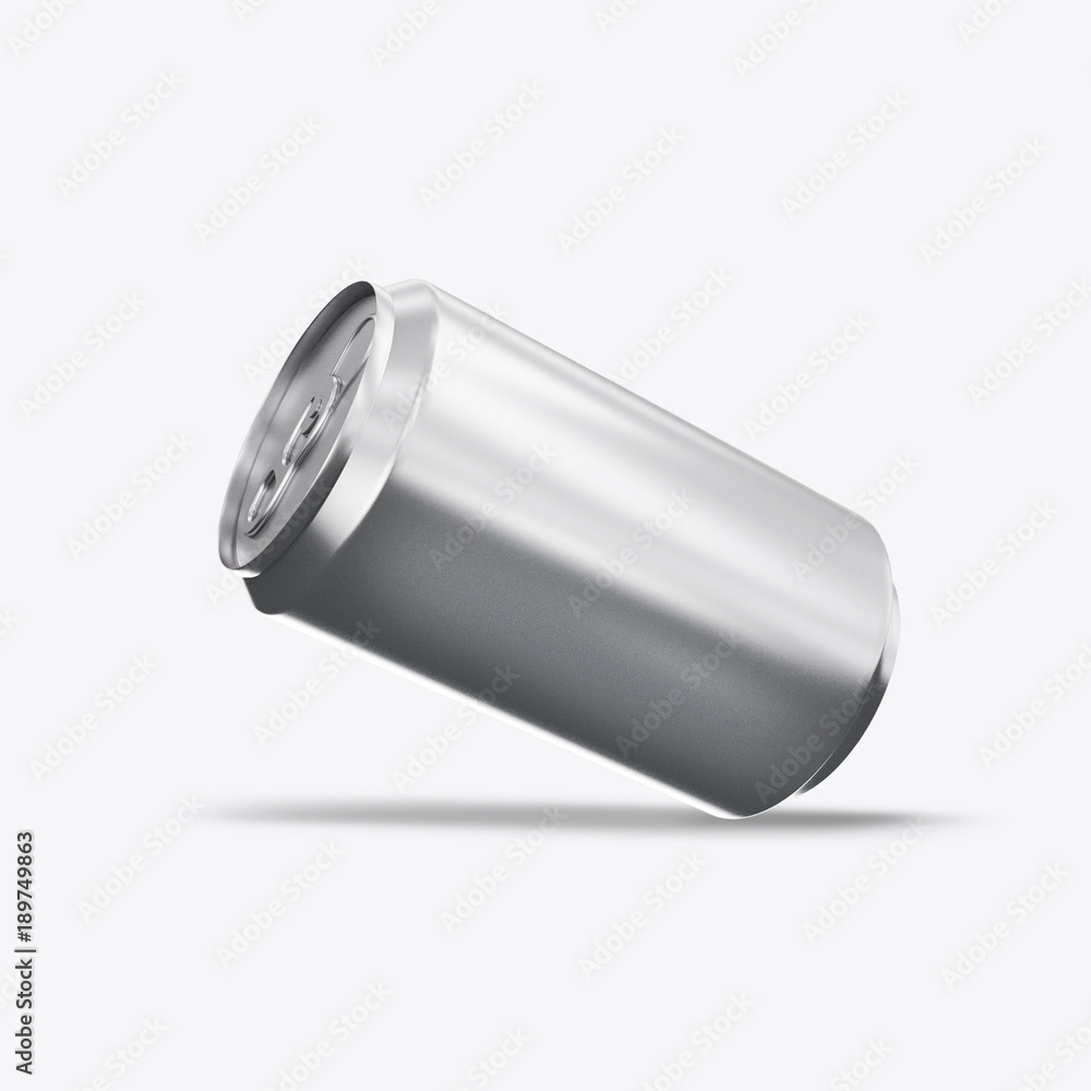3D render metal cans on a white background 3D render metal cans on a white background