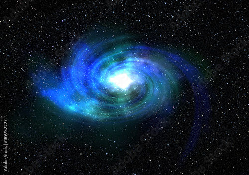 Fototapeta Naklejka Na Ścianę i Meble -  Abstract galaxy background. Space, stars, star dust and nebula. Digital illustration.