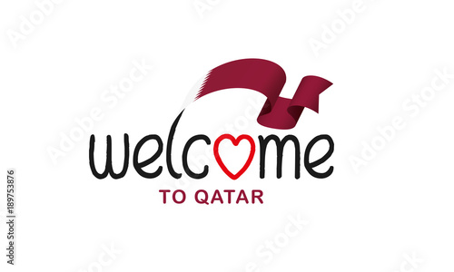Qatar flag background