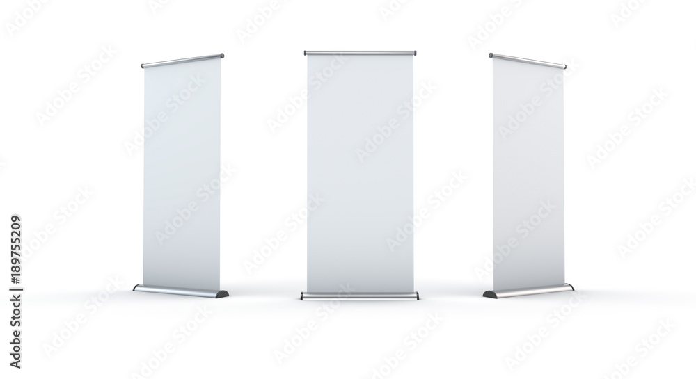 3 Roll Up Display Banner für Messen oder Präsentationen 3 Roll Up Display Banner für Messen oder Präsentationen