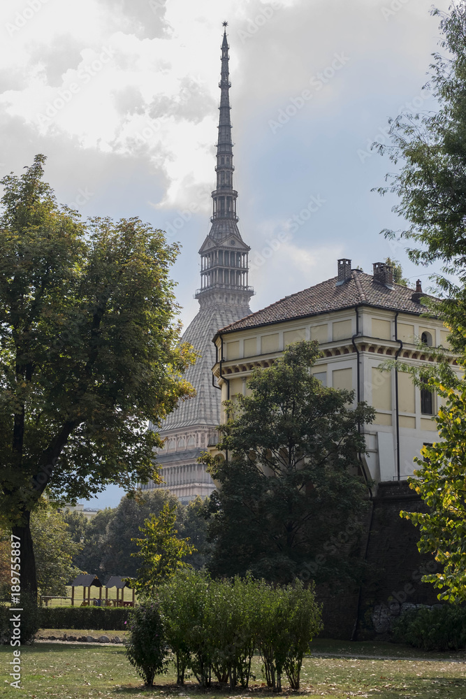 Obraz premium Mole Antonelliana dai Giardini Reali