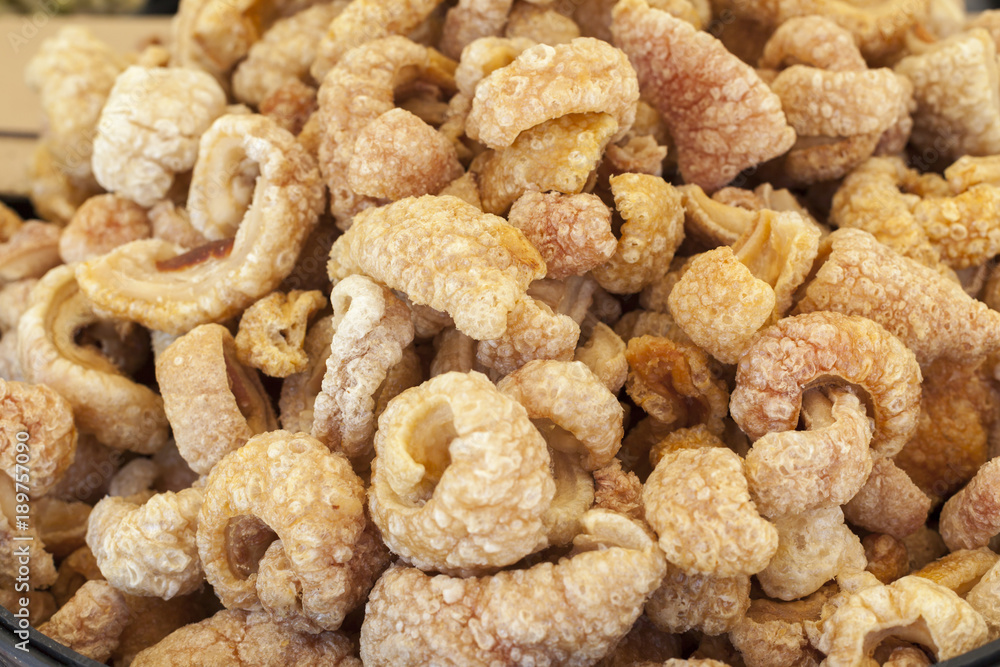 Pork rinds. Pork rinds.