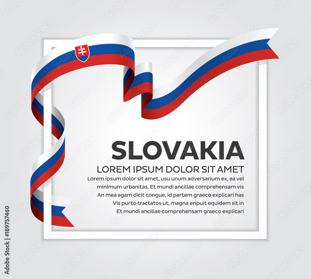 Obraz premium Slovakia flag background