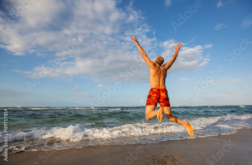 Jumping boy