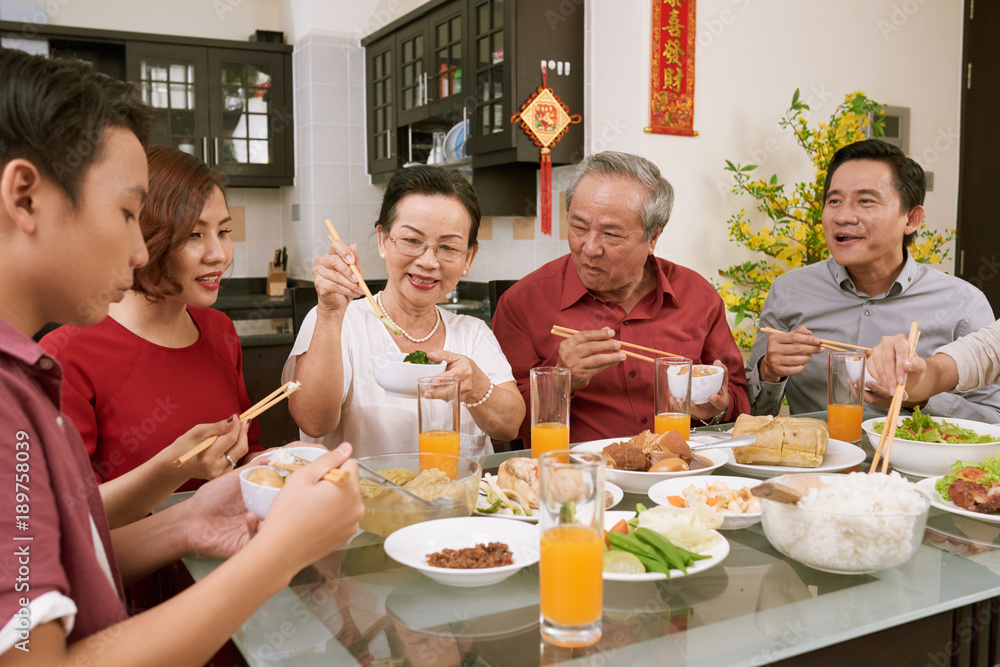 Traditional Tet dinner Traditional Tet dinner