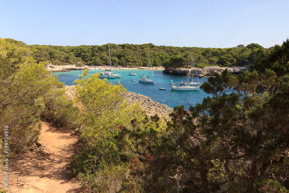 Obraz premium plage d'es Banyul, son saura, minorque