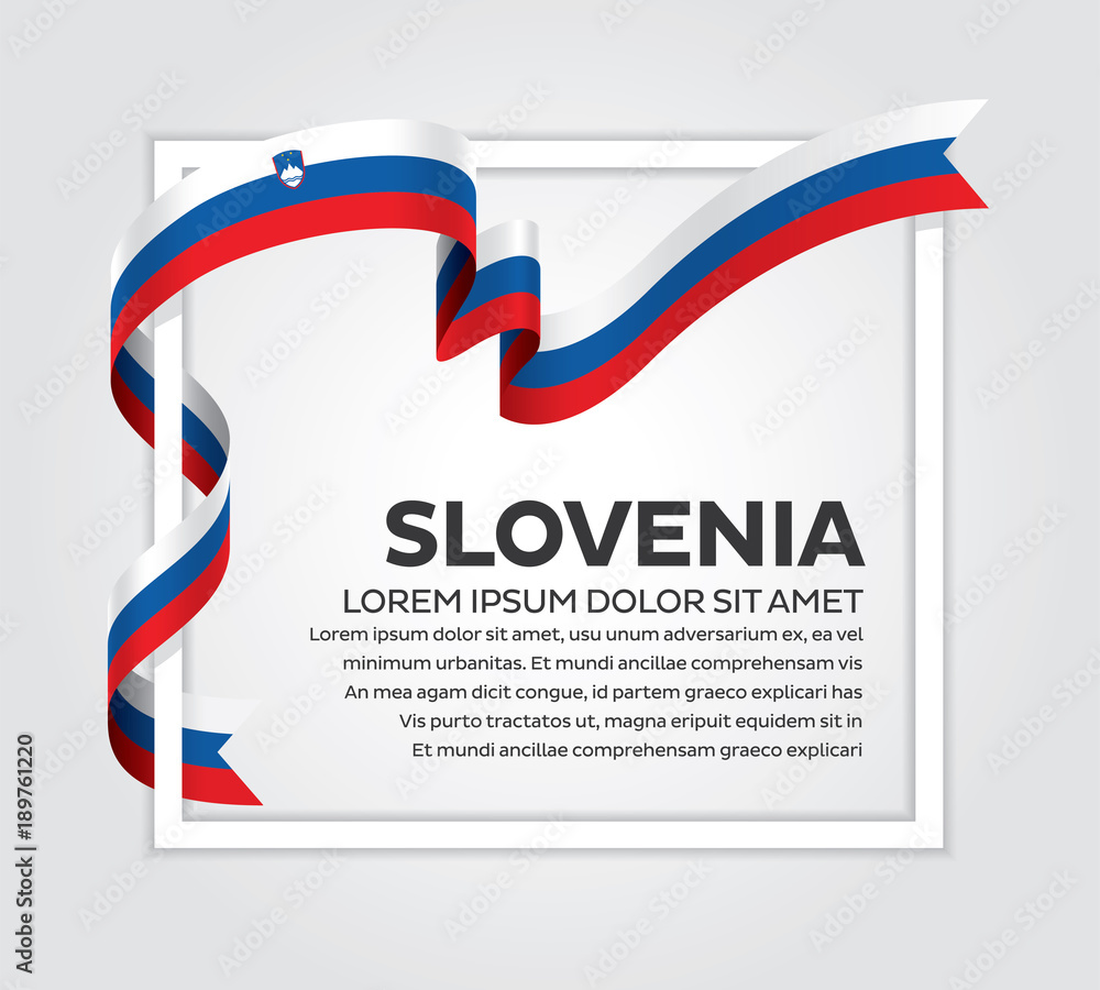 Obraz premium Slovenia flag background