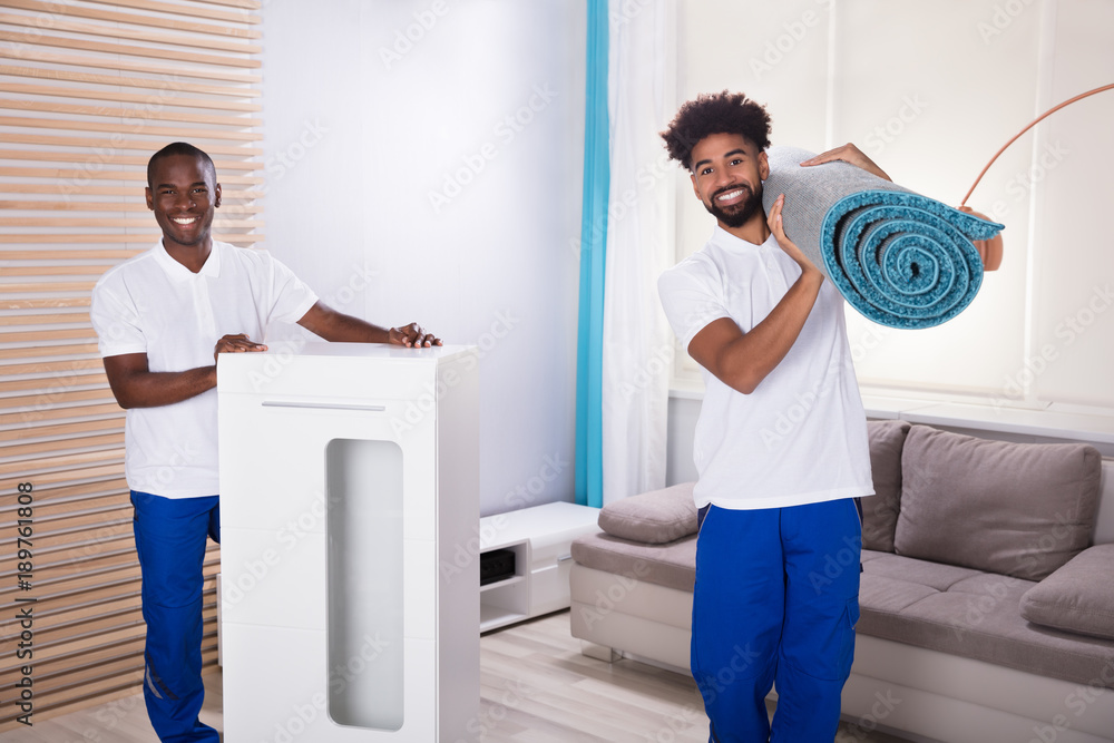 Portrait Of Two Male Movers Portrait Of Two Male Movers