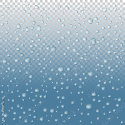 vector Water drops on glass. rain drops