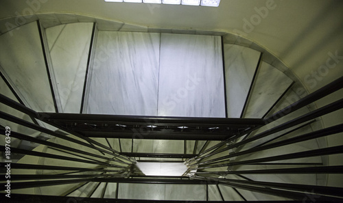 Interior marble stairs