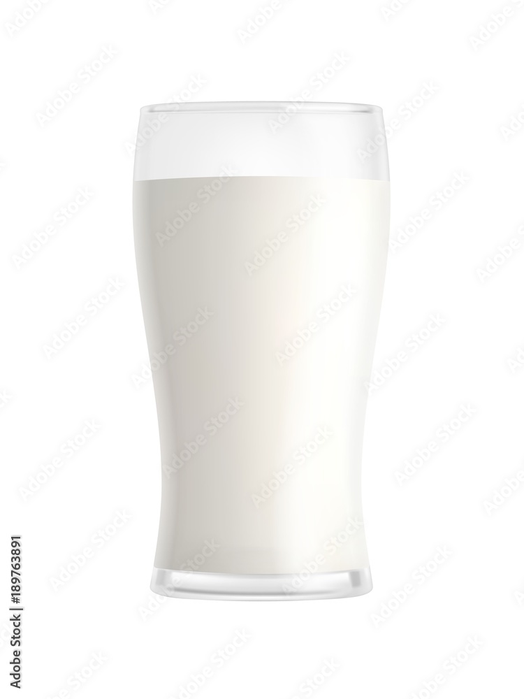 Glass of Milk isolated on white background Glass of Milk isolated on white background