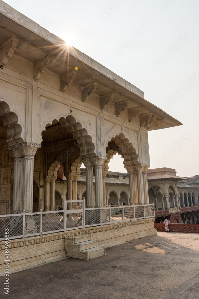 Diwan-e-Khas in Red Fort in Agra, India