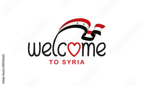 Syria flag background