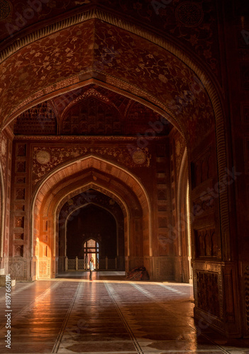 Interior of Kau Ban Mosque at Taj Mahal  Agra  Uttar Pradesh