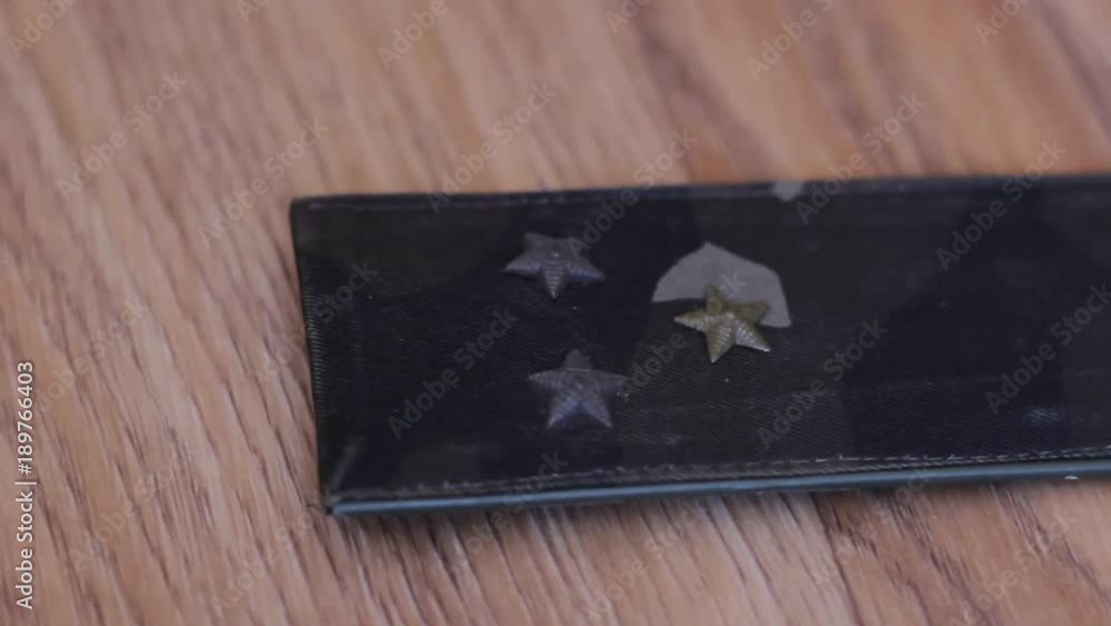 Military shoulder straps of the senior lieutenant