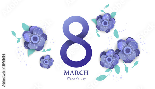 8 march Happy. Women's Day. 