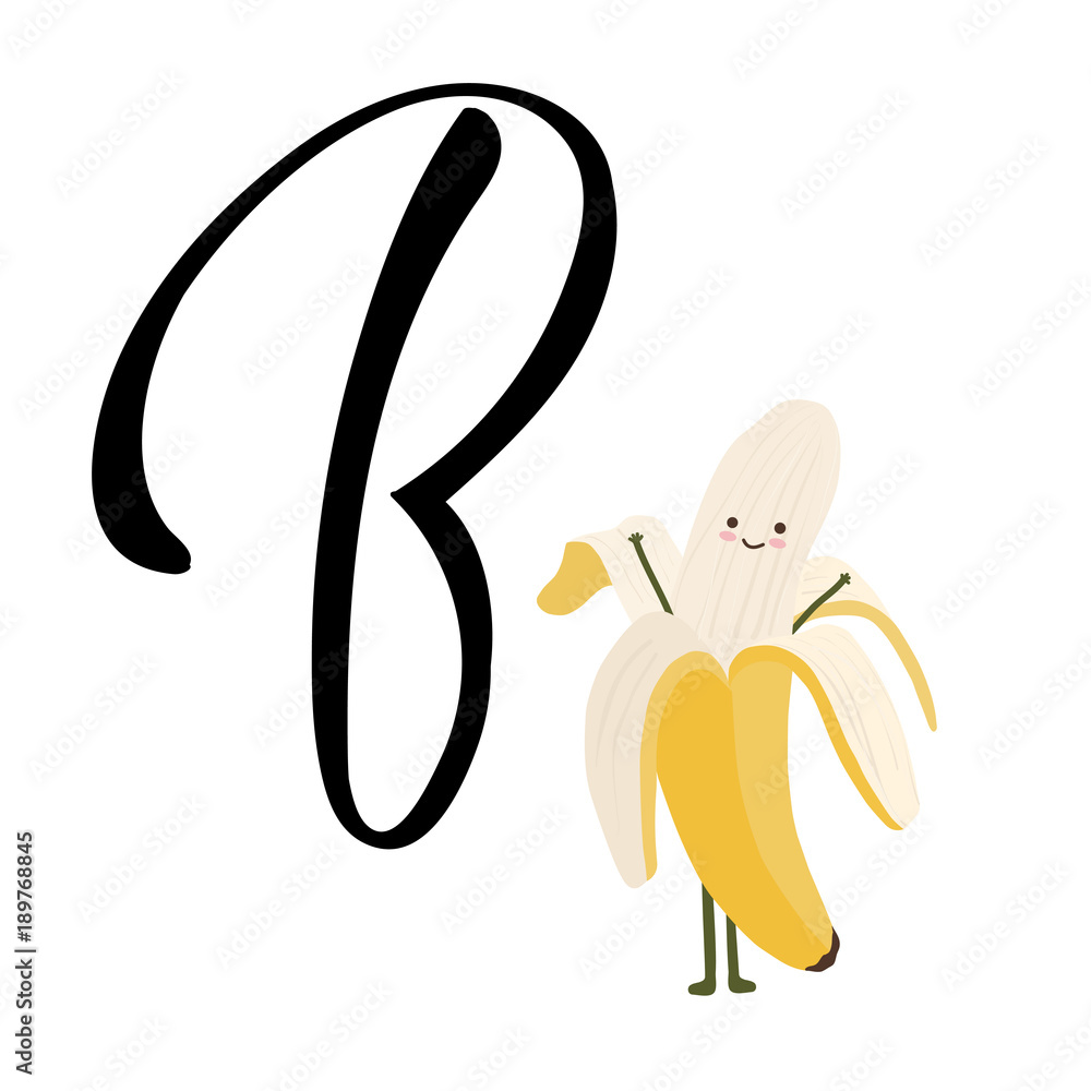 Letter B for Banana. Letter B for Banana.
