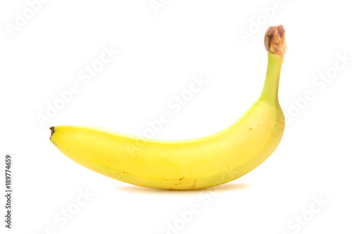 Banana on white background, isolated