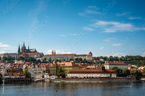 Scenic view of Mala Strana in historic centre of Prague