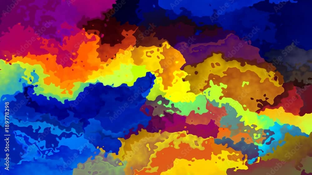 abstract animated stained background seamless loop video - watercolor effect - vibrant happy variegated color abstract animated stained background seamless loop video - watercolor effect - vibrant happy variegated color