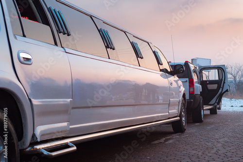 Fotografie, Obraz white limousine