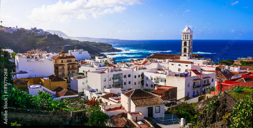 Tenerife holidays and landmarks - beautiful coastal town Garachico, Canary islands of Spain
