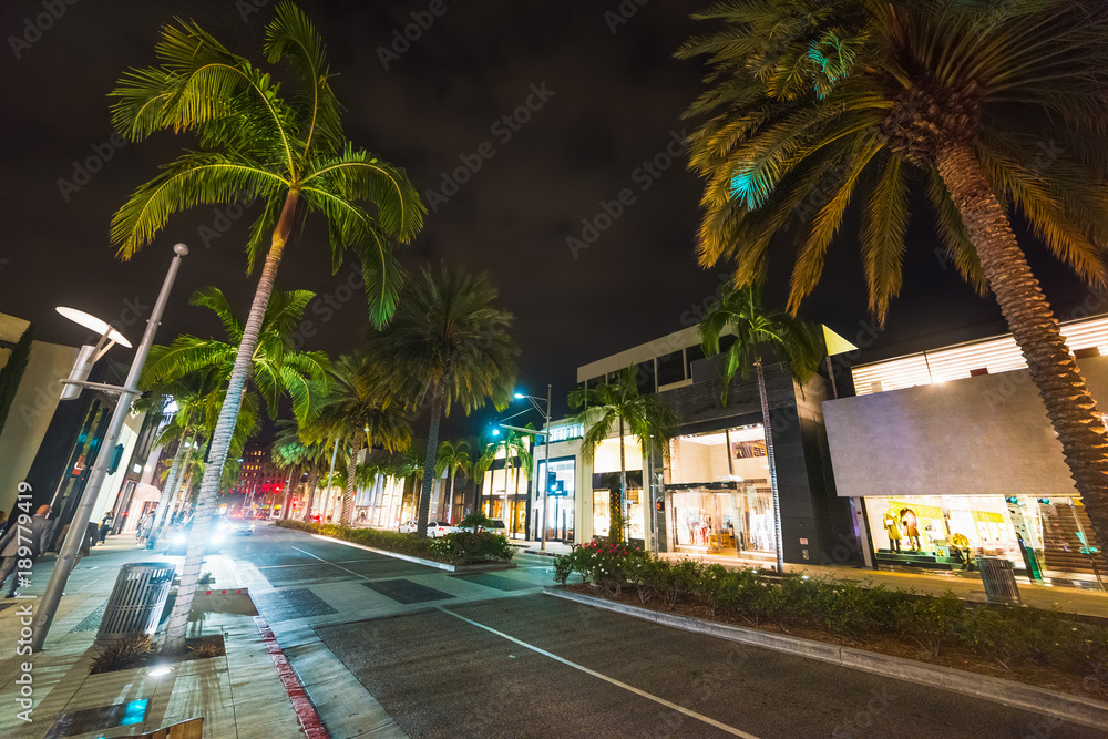 Fototapeta premium Rodeo Drive by night