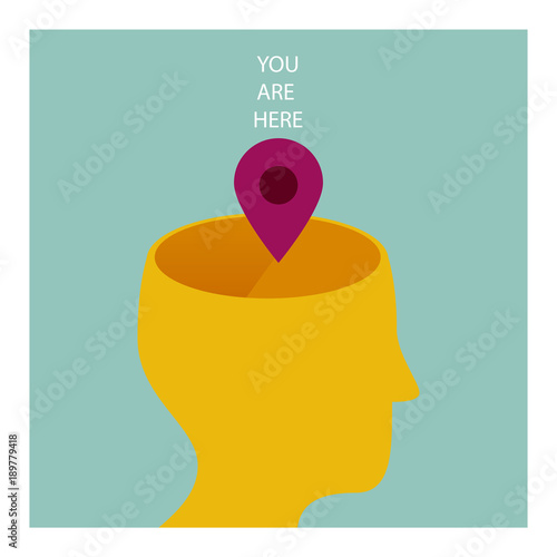 YOU ARE HERE. THE HUMAN BEING IS IN THE MIND, IN THE KNOWLEDGE.
Serie of metaphorical concepts.