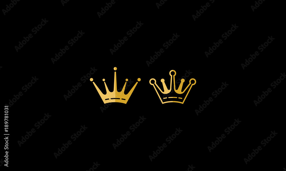 crown, kingdom, crown king, crown queen, power, jewelry, beautify,  authority, gold, power, the power of the kingdom, emblem symbol icon vector  logo Stock Vector | Adobe Stock