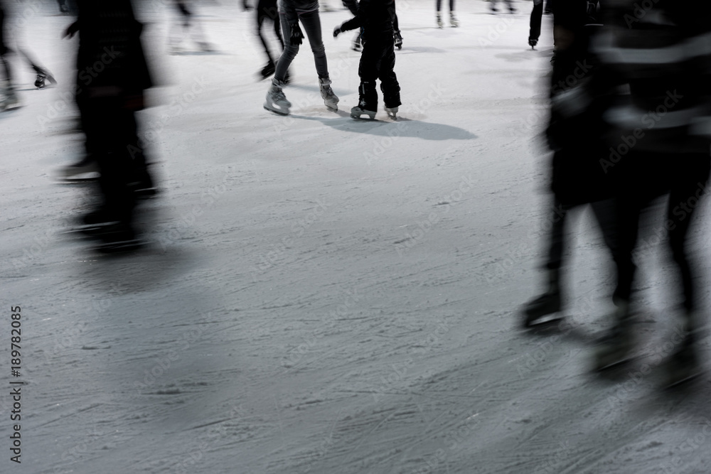 ice skating abstract