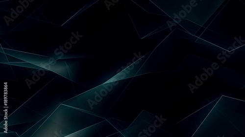 Cinematic Glowing Lines Polygonal Background Loop