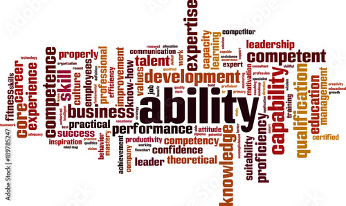 Ability word cloud