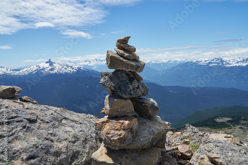 Rock tower on Whistler peak © Tim