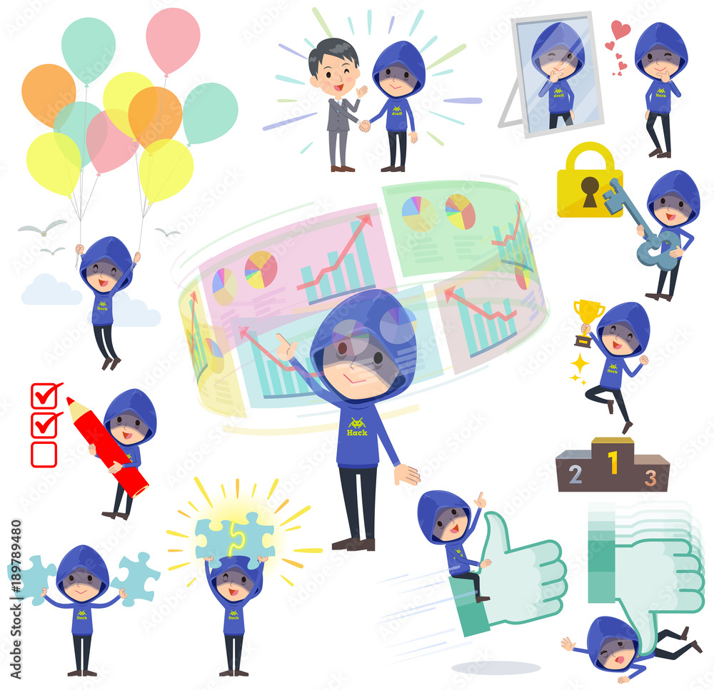 Blue Parker hacker men_success & positive Blue Parker hacker men_success & positive