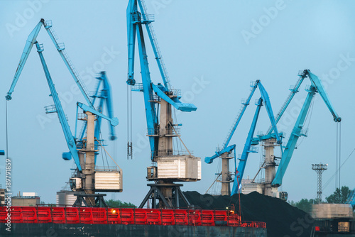 Cranes in marine terminal