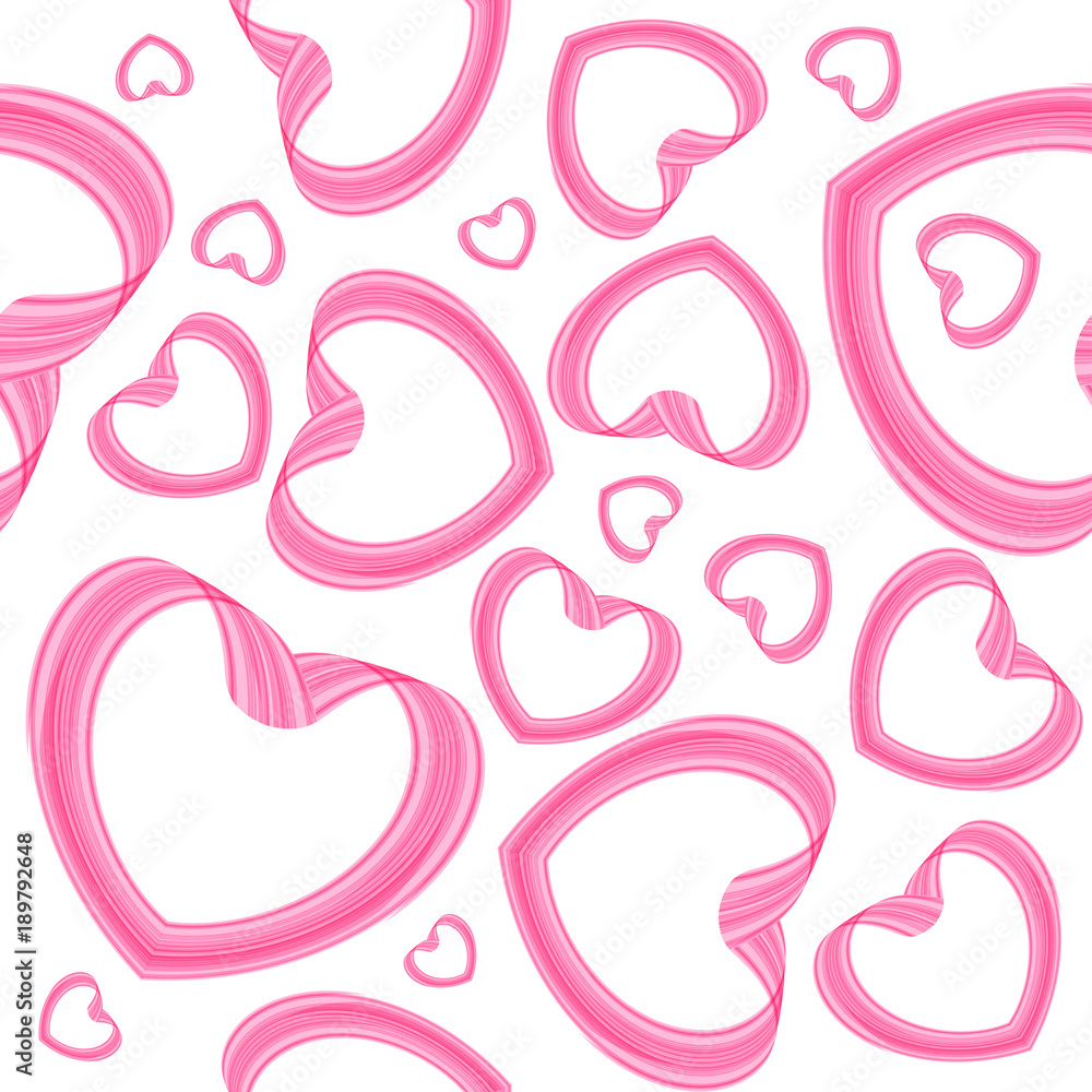 Seamless heart pattern on white background Seamless heart pattern on white background